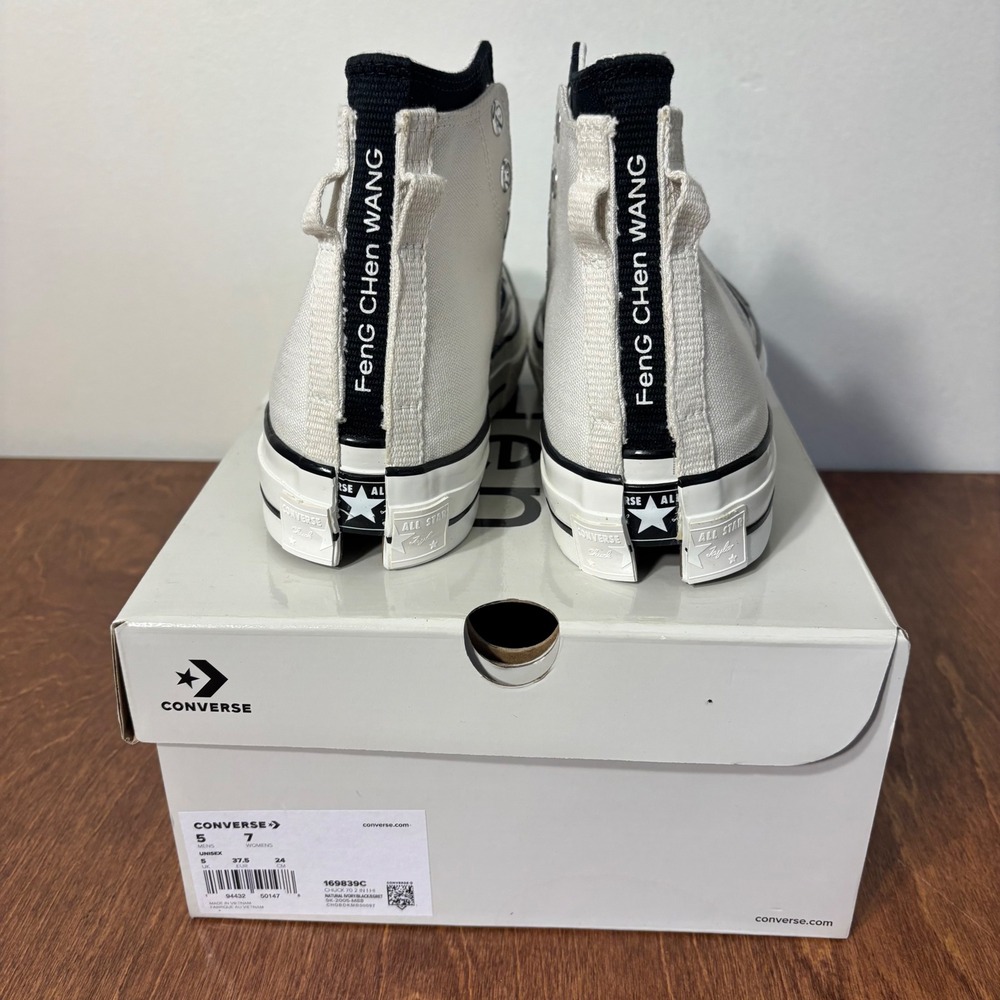 Converse Chuck 70 2-in-1 Feng Chen Wang Unisex 5M/7W Ivory Black New - Picture 3 of 11